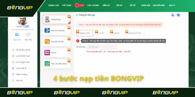 Nạp Tiền Bongvip - Bí Quyết Giao Dịch Nhanh Gọn Và Hiệu Quả